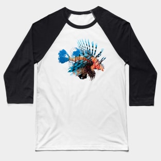 The Lion Fish Beautiful Marine Life, Lovely Marine Fish Design. Baseball T-Shirt